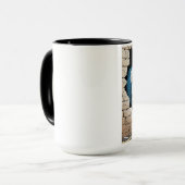Rhino durch die Mauer Tasse (Vorderseite Links)