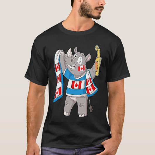 Rhino fan Canada T-Shirt (Vorderseite)