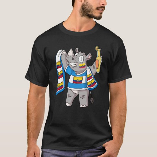 Rhino fan Ecuador T-Shirt (Vorderseite)