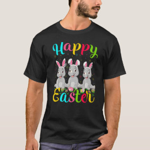 Rhino Funny Easter Egg Bunny Rhino Happy Oaster T-Shirt