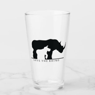 Rhino gerettet glas