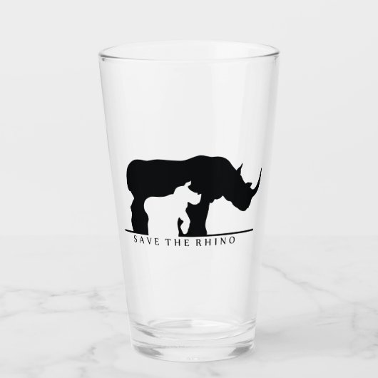 Rhino gerettet glas (Vorderseite)
