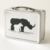 Rhino gerettet metall brotdose (Rückseite)