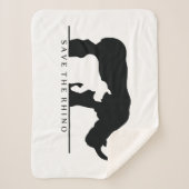 Rhino gerettet sherpadecke (Vorderseite)