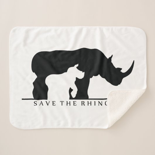 Rhino gerettet sherpadecke (Vorderseite (Horizontal))