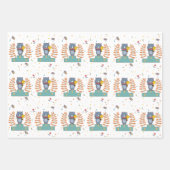 Rhino gewinnt Champion Illustration Geschenkpapier Set (Vorderseite)