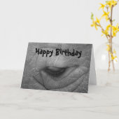 Rhino, glücklich zum Geburtstag Karte (Gelbe Blume)