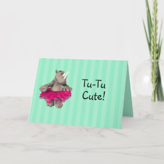 Rhino Green Baby Shower Einladungskarte
