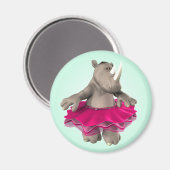 Rhino Green Magnet (Vorderseite/Rückseite)