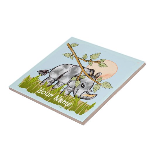 Rhino Hiding Fliese (Seite)