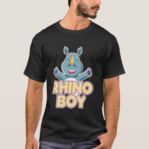 Rhino-Junge  Kinder Nashorn  Jugend Kinder Jungen  T-Shirt