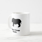 Rhino Karo Ihre Vitale Kaffeetasse (Vorderseite Links)