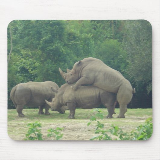 Rhino-Liebe Mousepad (Vorne)