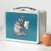 Rhino-Lieben lesen Metall Lunch Box (Beispiel)