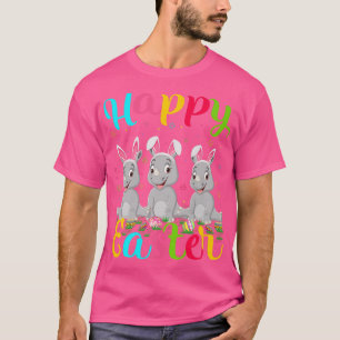 Rhino Lover Ostern Egg Bunny Rhino Happy Eas T-Shirt