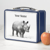 Rhino Lunch Box - Custom Safari Tin (Beispiel)