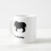 Rhino Mac Daddy schwarz Kaffeetasse (Vorderseite Links)