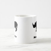 Rhino Mac Daddy schwarz Kaffeetasse (Mittel)
