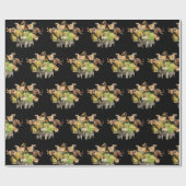 Rhino Mama and calf wild life frame Wrapping Paper Geschenkpapier (Flach)