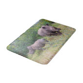 Rhino-Mama und Babybadematte Badematte (Schrägansicht)