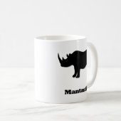 Rhino Mantastic schwarz Kaffeetasse (VorderseiteRechts)