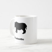 Rhino Mantastic schwarz Kaffeetasse (Vorderseite Links)