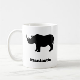 Rhino Mantastic schwarz Kaffeetasse