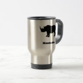 Rhino Mantastic schwarz Reisebecher (VorderseiteRechts)