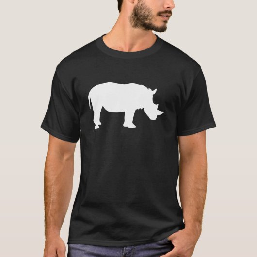 Rhino mit Horn T-Shirt (Vorderseite)
