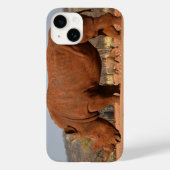 Rhino mit Schlamm auf dem Foto Case-Mate iPhone Hülle (Rückseite)