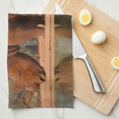 Rhino mit Schlamm auf dem Foto Geschirrtuch (Viertel Falte)