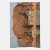 Rhino mit Schlamm auf dem Foto Geschirrtuch (Vertikal)