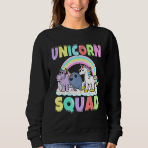 Rhino Narwhal Magical Creatures Unicorn Squad Sweatshirt