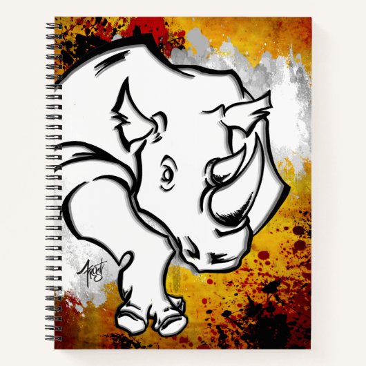Rhino-Notebook Notizblock (Vorderseite)