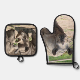 Rhino Ofenhandschuh & Topflappen-Set