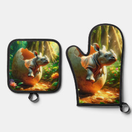 Rhino Ofenhandschuh & Topflappen-Set