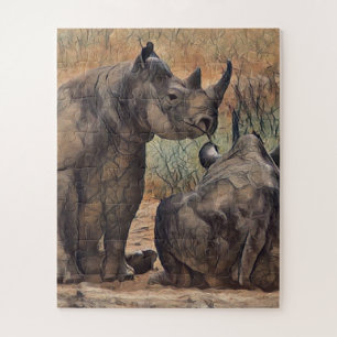 Rhino Oil Paint, Puzzle