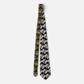 Rhino Pair Africa Circle Neck Tie Krawatte (Rückseite)
