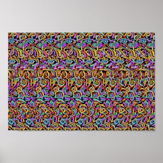 Rhino Party - 3D Print Poster (Vorne)