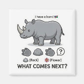 Rhino Pattern Logic Magnet (Vorne)