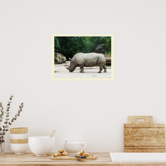 Rhino Poster (Küche)