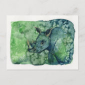 Rhino Postkarte (Vorderseite)