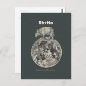 Rhino Postkarte (Vorne/Hinten)