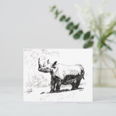 RHINO POSTKARTE (Stehend Vorderseite)