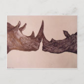 Rhino Postkarte (Vorderseite)