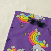 Rhino Rainbow Funny Kids Strandtuch (Beispiel)