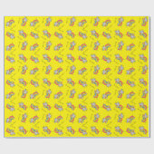 Rhino Rainbow Niedlich Kids Rhinoceros Geschenkpapier (Flach)