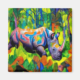 Rhino reflektierendes Blattwerk Magnet