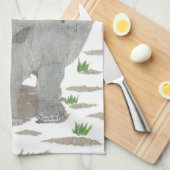 Rhino, Rhinoceros, Afrika, Tier, Wildtiere Geschirrtuch (Viertel Falte)