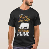 Rhino Rhinoceros Rhino T-Shirt (Vorderseite)